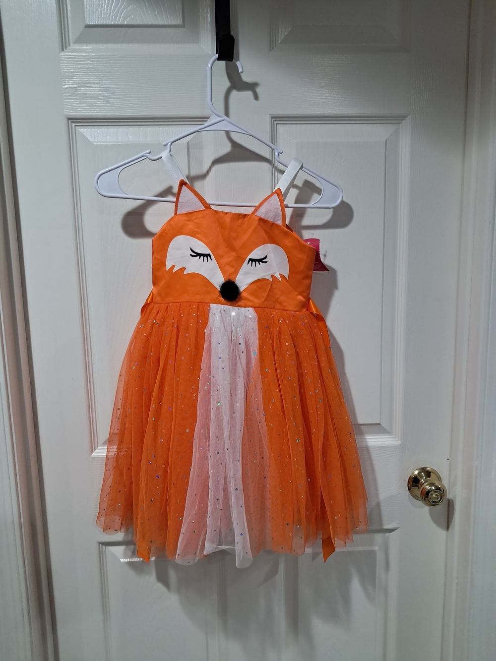 Girls Orange Fox Tulle Costume Dress